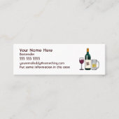 Bartender White Mini Visitekaartje (Voorkant)