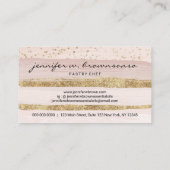 Bartender Wine Restaurant Glitter Visitekaartje (Achterkant)