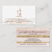 Bartender Wine Restaurant Glitter Visitekaartje (Voorkant / Achterkant)