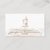 Bartender Wine Restaurant Glitter Visitekaartje (Voorkant)