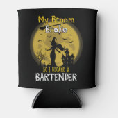 Bartender Witch Halloween Blikjeskoeler (Voorkant)