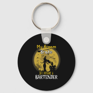 Bartender Witch Halloween Sleutelhanger