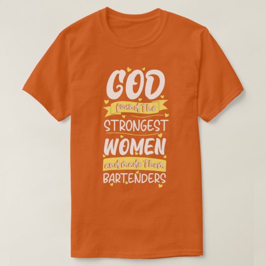 Bartender Woman T-shirt (Design voorkant)