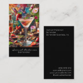 Bartender Zakelijke Kaarten Visitekaartje (Voorkant / Achterkant)