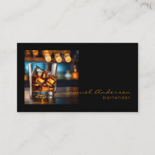Bartender Zakelijke Kaarten Visitekaartje