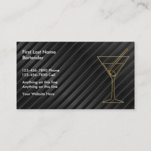 Bartender Zakelijke Kaarten Visitekaartje