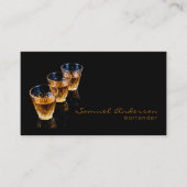 Bartender Zakelijke Kaarten Visitekaartje (Voorkant)