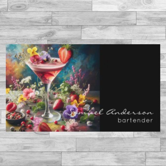 Bartender Zakelijke Kaarten Visitekaartje