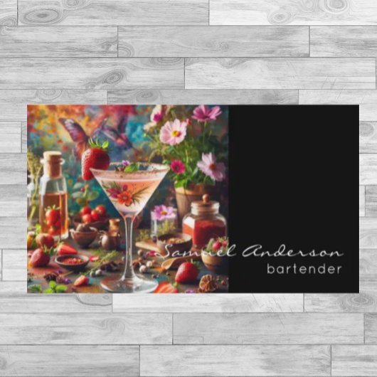 Bartender Zakelijke Kaarten Visitekaartje