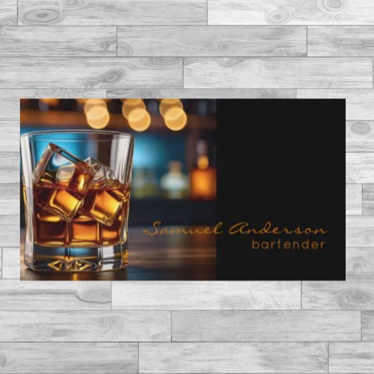 Bartender Zakelijke Kaarten Visitekaartje