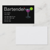 Bartender Zakelijke Kaarten Visitekaartje (Voorkant / Achterkant)