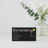Bartender Zakelijke Kaarten Visitekaartje (Staand voorkant)