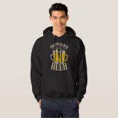 Bartender zal werken voor bier-alcoholbar hoodie (Voorkant volledig)