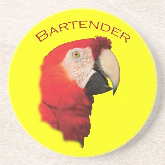 Bartender Zandsteen Onderzetter (Voorkant)