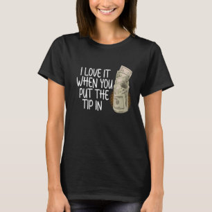 Bartender zet tip in deskundige barkeeper Bartendi T-shirt
