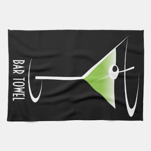 Bartenders Bar Towel Martini Glass Theedoek (Horizontaal)