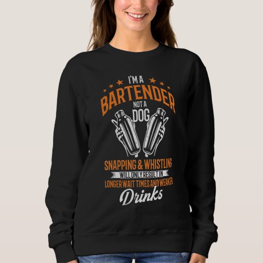 Bartenders Bartending I'm A Bartender Not A Dog Trui (Voorkant)