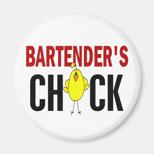 BARTENDER'S CHICK MAGNEET (Voorkant)