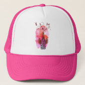 Bartenders Fuscia Trucker Pet (Voorkant)