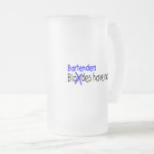 Bartenders hebben meer plezier matglas bierpul (Voorkant rechts)