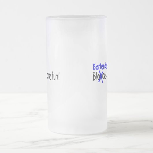 Bartenders hebben meer plezier matglas bierpul (Center)