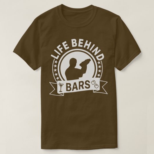 BARTENDERS LEVENSMAATSCHAPPIJ ACHTER DE HAND 7 T-SHIRT (Design voorkant)