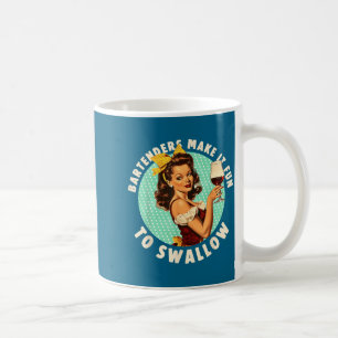 Bartenders maken het leuk om te slikken shirt koffiemok
