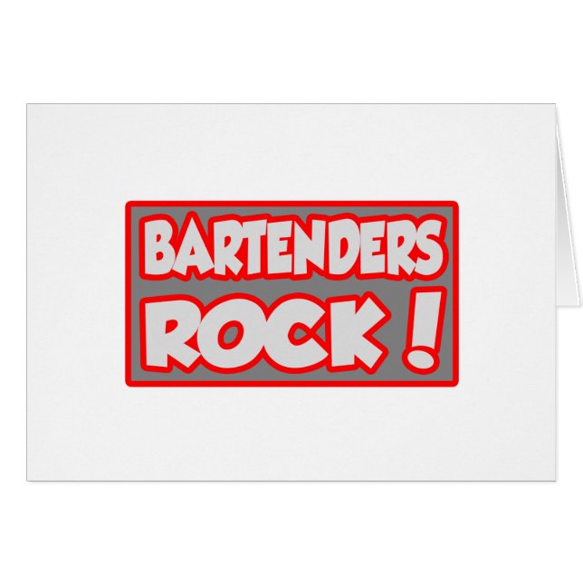 Bartenders Rock! (Voorkant Horizontaal)