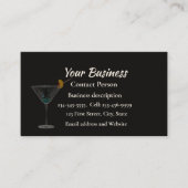 Bartending Bartender Catering Serveert Visitekaartje (Voorkant)