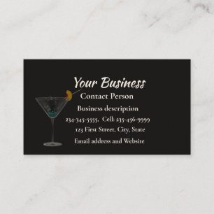 Bartending Bartender Catering Serveert Visitekaartje