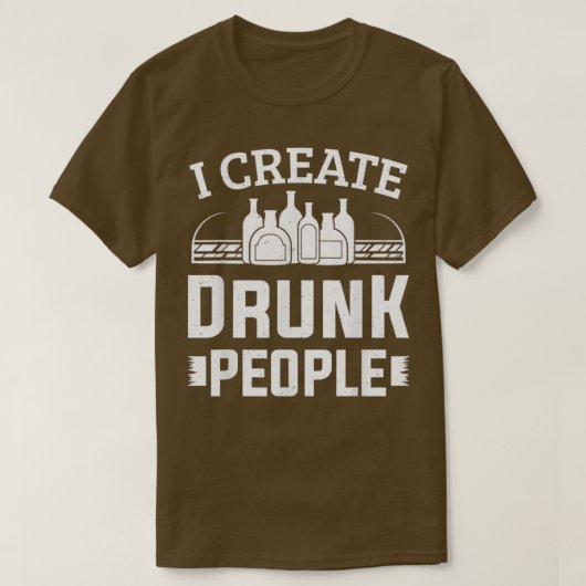 Bartending Bartender I Creëer Drink People Barman T-shirt (Design voorkant)