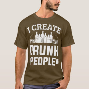 Bartending Bartender I Creëer Drink People Barman T-shirt