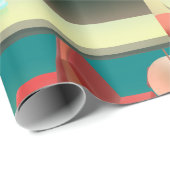 Bartending Dog in Retro Bar Cadeaupapier (Rol Hoek)