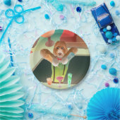 Bartending Dog in Retro Bar Papieren Bordje (Feest)