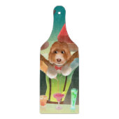 Bartending Dog in Retro Bar Snijplank (Voorkant)