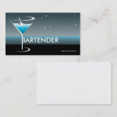 Bartending Visitekaartje Martini Glass (Voorkant / Achterkant)