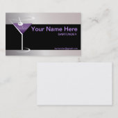 Bartending Visitekaartje Martini Glass Logo (Voorkant / Achterkant)