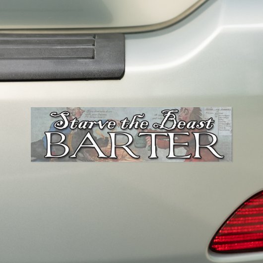 Barter. Bumpersticker (Op auto)
