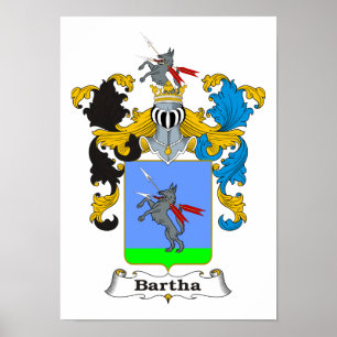 Bartha Family Hungarian Coat of Arms 11x15-inch pr Poster