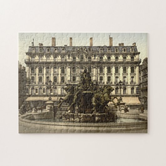 Bartholdi Fountain Lyons Frankrijk Legpuzzel (Horizontaal)
