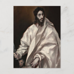 Bartholomeus de apostel van El Greco Briefkaart