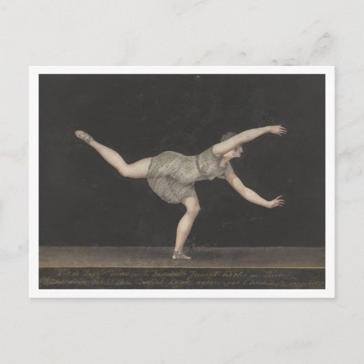 Bartholomeus Ziesenis, danser Briefkaart (Voorkant)