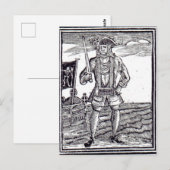 Bartholomew Roberts Briefkaart (Voorkant / Achterkant)