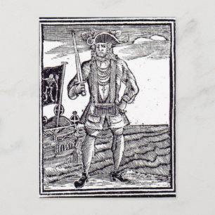 Bartholomew Roberts Briefkaart