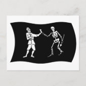 Bartholomew Roberts Flag Briefkaart (Voorkant)