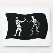 Bartholomew Roberts Flag Mousepad Muismat (Voorkant)