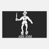 Bartholomew Robert's Pirate Flag Sticker (Voorkant)