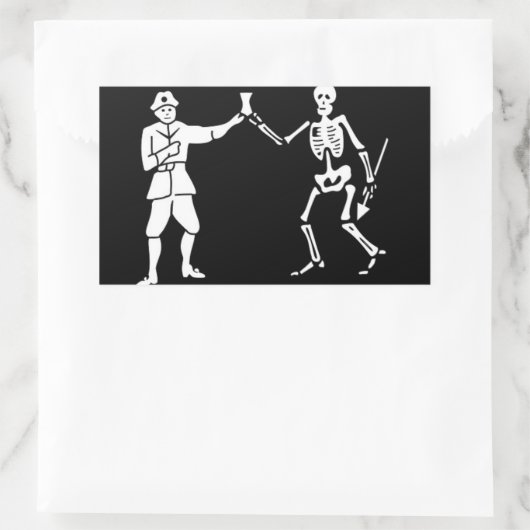 Bartholomew Roberts Pirate Flag Sticker (Tas)