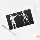 Bartholomew Roberts Pirate Flag Sticker (Envelop)