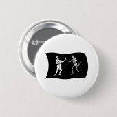 Bartholomew Roberts Vlag Button (Voorkant /achterkant)